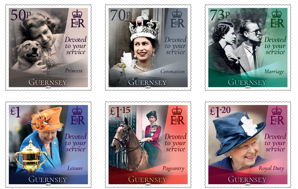 Set of 6 stamps